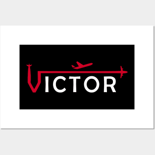 VICTOR Aviation Phonetic Alphabet Pilot Airplane Posters and Art